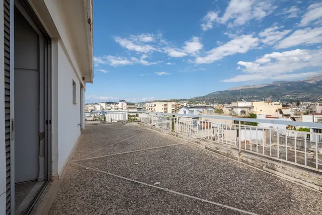 Existing balcony looking across Patras to the mountains