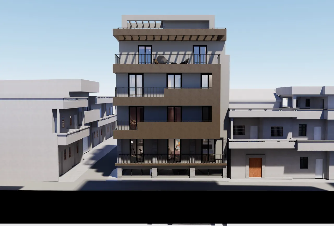 Concept render of the MVR 19 balconies and pergola roof